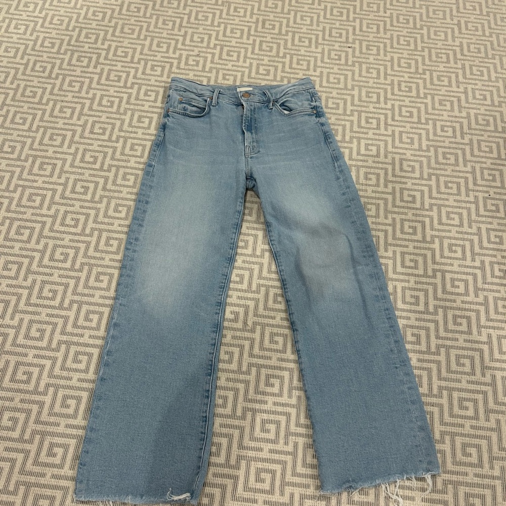 MOTHER Light Blue Straight Leg Jeans